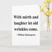 シェークスピア引用文7a カード (黄色い花)