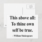 シェークスピア引用文8a ポストカード (正面/裏面)