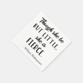 シェークスピア引用文 – ほとんど激しいII スタンダードカクテルナプキン (角)