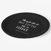 シェークスピア引用文 – ほとんど激しいII ペーパープレート (アングル)
