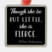 シェークスピア引用文 – ほとんど激しいII メタルオーナメント (正面)