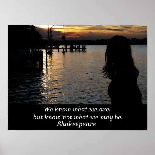 シェークスピア引用文 – アートポスター ポスター (正面)