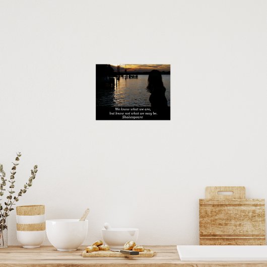 シェークスピア引用文 – アートポスター ポスター (キッチン)