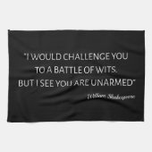 シェークスピア引用文 – ウィッツの戦い キッチンタオル (横)