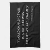 シェークスピア引用文 – ウィッツの戦い キッチンタオル (縦)