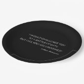 シェークスピア引用文 – ウィッツの戦い ペーパープレート (アングル)