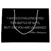シェークスピア引用文 – ウィッツの戦い ラージペーパーバッグ (正面)