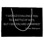 シェークスピア引用文 – ウィッツの戦い ラージペーパーバッグ (裏面)