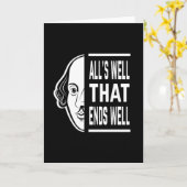 シェークスピア引用文 カード (黄色い花)