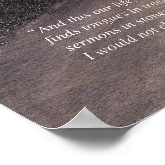 シェークスピア引用文：バッファローロードポスターで曲げる ポスター (角)