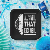 シェークスピア引用文 ペーパープレート (パーティー)