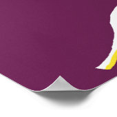 シェークスピア引用文：世界のステージ ポスター (角)