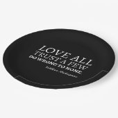 シェークスピア引用文 – 愛、信頼、間違い私 ペーパープレート (アングル)