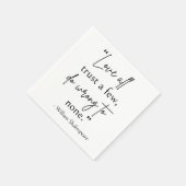 シェークスピア引用文 – 愛、信頼、間違いII スタンダードカクテルナプキン (角)