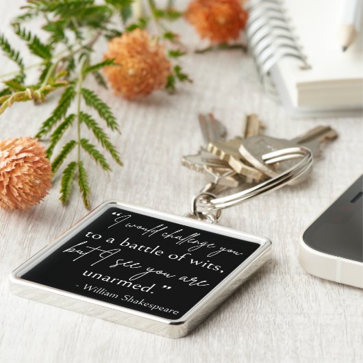 シェークスピア引用文- Battle Of Wits II キーホルダー (側面)