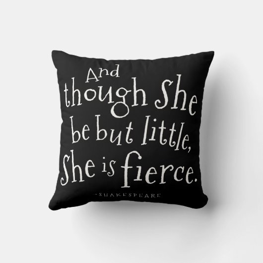 シェークスピア彼女はしかし少し装飾用クッションしかしあります クッション (裏面)