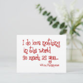 シェークスピア愛の赤ちゃん ポストカード (スタンド正面)