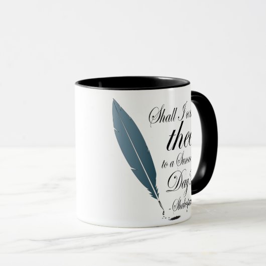 シェークスピア愛は恋人のギフトを引用します マグカップ (正面右)