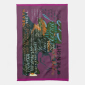 シェークスピア愛詩歌はふきんを引用します キッチンタオル (縦)