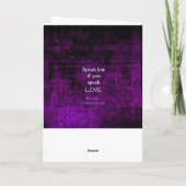 シェークスピア感動的ロマンチックな愛引用文 カード (裏面)