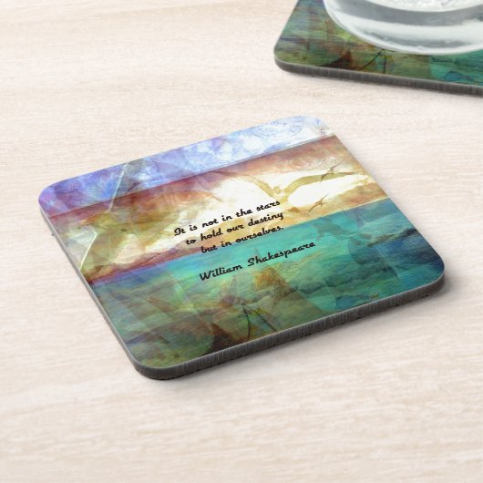 シェークスピア感動的引用文の運命について コースター (左側)