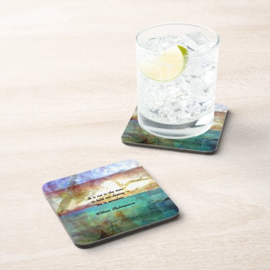 シェークスピア感動的引用文の運命について コースター (右側)