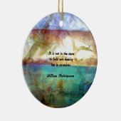 シェークスピア感動的引用文の運命について セラミックオーナメント (右)