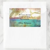 シェークスピア感動的引用文の運命について 長方形シール (バッグ)