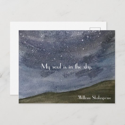 シェークスピア感動的引用文 ポストカード (正面/裏面)