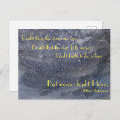 シェークスピア感動的引用文 ポストカード (正面/裏面)