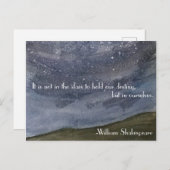 シェークスピア感動的引用文 ポストカード (正面/裏面)