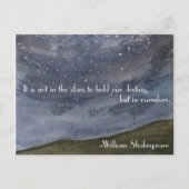 シェークスピア感動的引用文 ポストカード (正面)