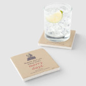 シェークスピア最高の引用文ウィズルネッサンスヴィンテージ ストーンコースター (横)