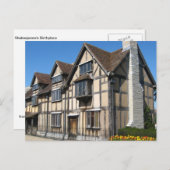 シェークスピア発祥の地、イギリスの風景 ポストカード (正面/裏面)