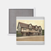 シェークスピア発祥の地、エングラのストラットフォード・オン・アボン マグネット (正面/裏面)