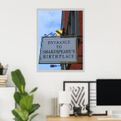 シェークスピア発祥の地 ポスター (ホームオフィス)