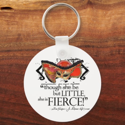シェークスピア真夏の夜の夢の激しい引用文 キーホルダー (正面)