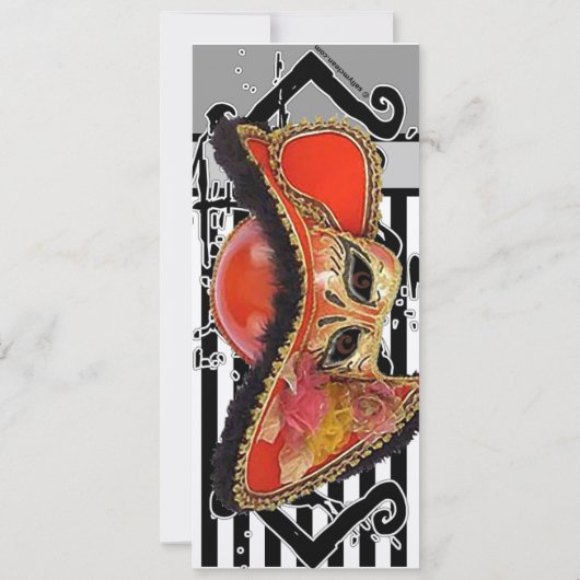 シェークスピア真夏の夜の夢の激しい引用文 招待状 (裏面)