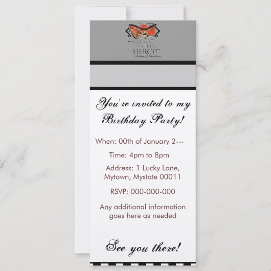 シェークスピア真夏の夜の夢の激しい引用文 招待状 (正面)