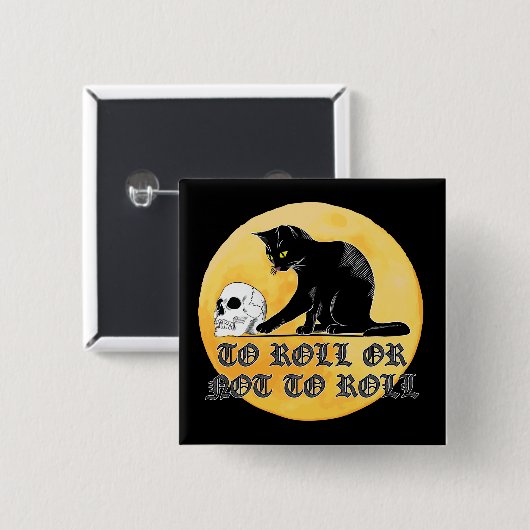 シェークスピア転がの猫には転がスカルを与えるか否か 缶バッジ (正面&裏面)