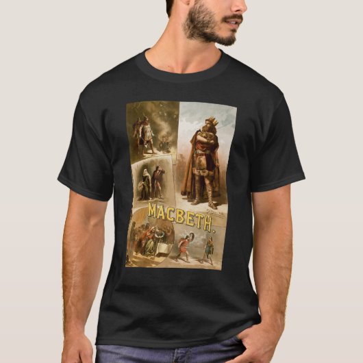 シェークスピア遊Macbeth Shakespeare English Playw Tシャツ (正面)