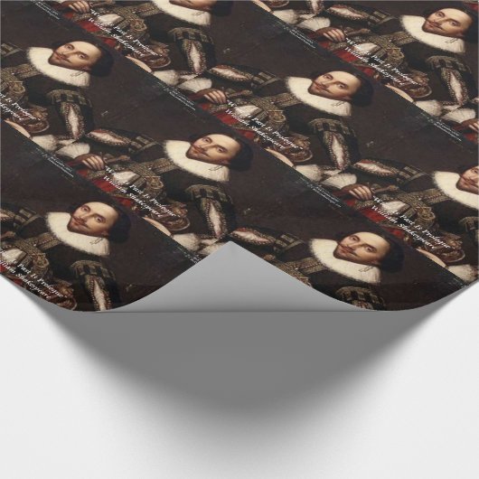 シェークスピア過去はプロローグ引用文 ラッピングペーパー (角)