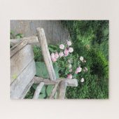 シェークスピア・ガーデンセントラルパークNYCピンクローズ ジグソーパズル (横)