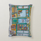 シェークスピア&ココ書店 |セーヌ,パリ アクセントクッション (裏面(縦))