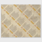 シェークスピア・ソネット116(CXVI)オンパーチメント ラッピングペーパー (フラット)