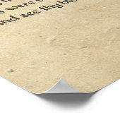 シェークスピア・ソネット2パーチメント ポスター (角)