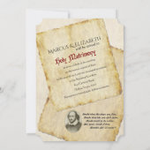 シェークスピア・ラブコンクテーション結婚式招待状 招待状 (裏面)