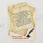 シェークスピア・ラブコンクテーション結婚式招待状 招待状 (正面/裏面)