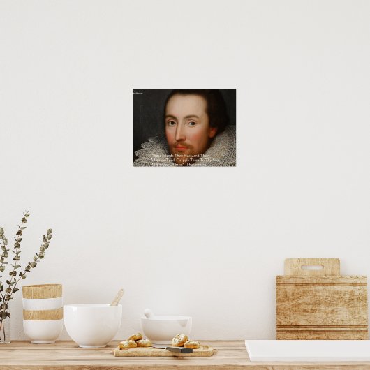 シェークスピア「友だち」の知恵引用文ポスター ポスター (キッチン)