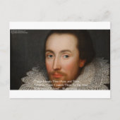 シェークスピア"友人"知恵の引用文ギフト&ティー ポストカード (正面)